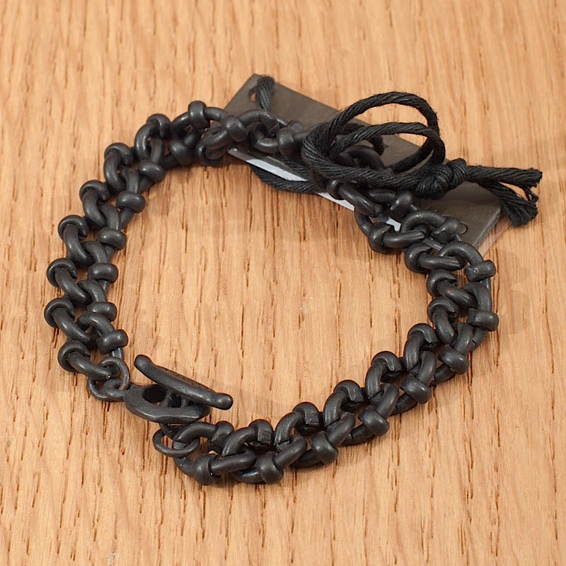 BRACCIALE D\'AMICO CATENA NODINO NERA