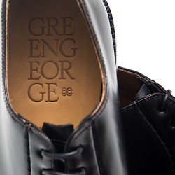 GREEN GEORGE scarpe derby toro nero ART. 6014 POLISHED 00 CUOIO