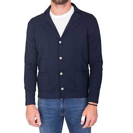 LABORATORIO 38  cardigan giacca cotone  art.HS4134 NAVY