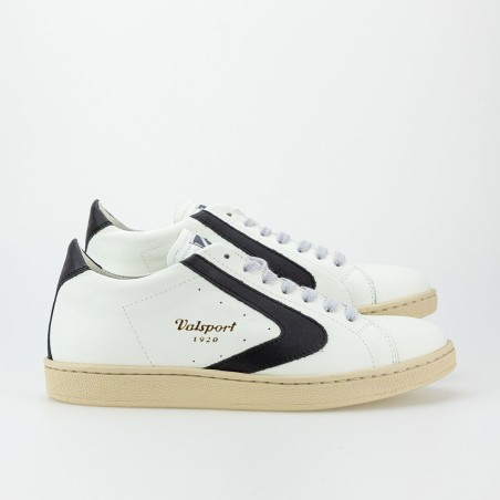 VALSPORT Tournament classic leather  donna bianco/nero art. VT1244W04