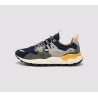 FLOWER MOUNTAIN Yamano in Suede e Nylon col. Navy-blue- grey